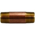 Midland Metal 34 X CLOSE RED BRASS NIPPLE 40080